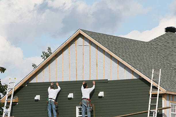 Professional Siding technician working in South Charleston, OH